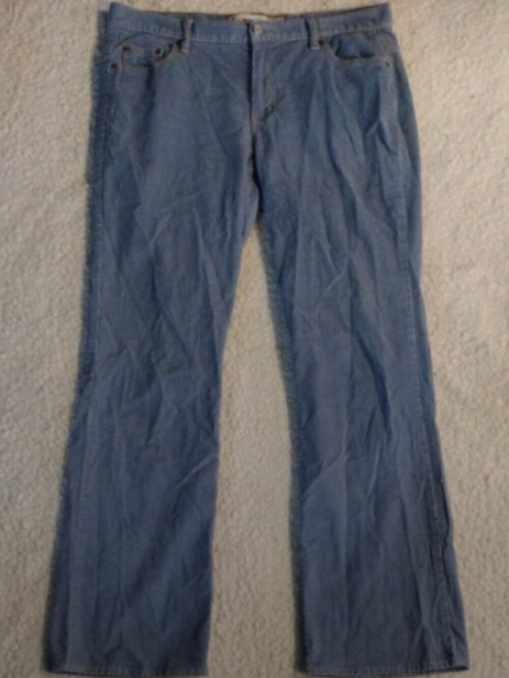 Gap Size 12R Low Rise Bootcut Stretch Corduroy Pants Sky Baby Light Blue